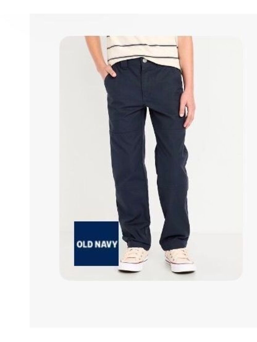 Canvas Straight-Leg Utility Pants for Boys